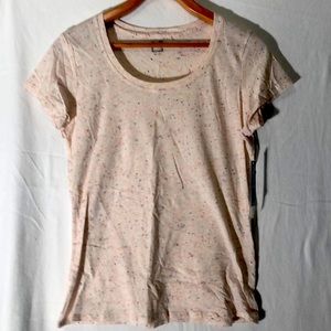 NWT JCP Oatmeal tee shirt with color speckles
